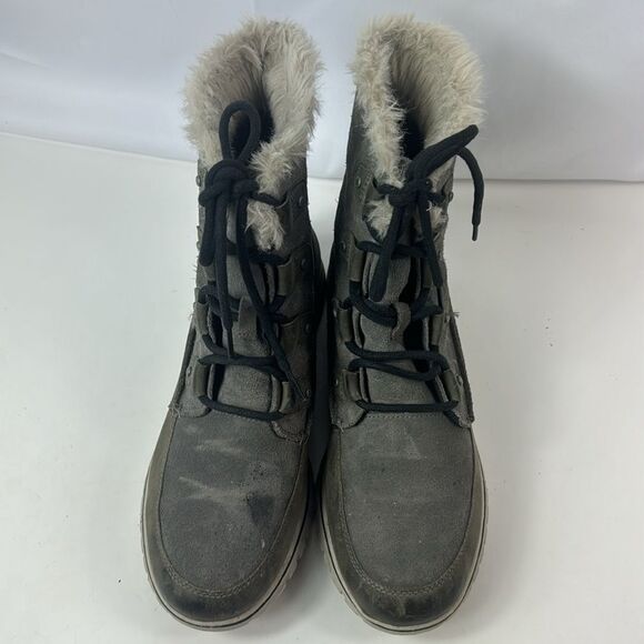 Sorel Joan Explorer Suede Leather Women's Ankle Booties. - Picture 9 of 15